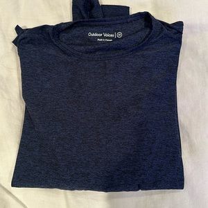 Outdoor voices cloudknit long sleeve tee, size XS